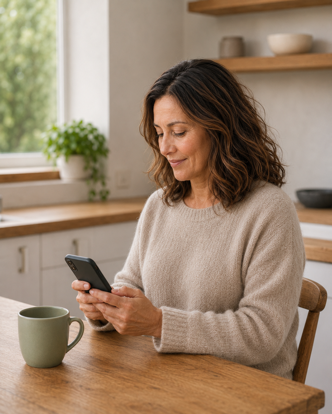 Reading the daily effort and recovery signal on the MydailyLab keto tracker app over morning coffee.